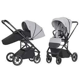 Всесезонна прогулянкова коляска Carrello Alfa CRL-5508 BF Feather Grey з реверсивним блоком - мініатюра 2