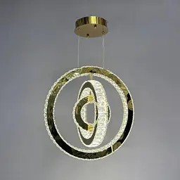 Підвісна LED-люстра з пультом Linisoln 7960-50*40*30 FG золото, кришталь, 70 Вт, 50*40*30 см, до 15 м2 - мініатюра 3
