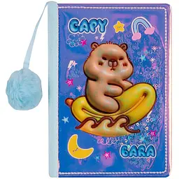Блокнот А5 ZiBi Capybara Kids Line з глітером клітинка 80 аркушів (ZB.700028)