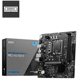 Материнська плата MSI PRO H610M-E (PRO H610M-E) (Socket 1700, Intel H610, Micro-ATX) - мініатюра 5