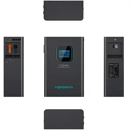 Акумуляторна батарея Marsriva LiFePO4, 25.6V/204Ah, 5.22KWH, настінний - мініатюра 5