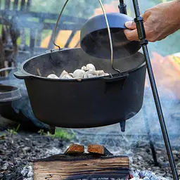 Казан з кришкою Bo-Camp Dutch Oven Cast Iron 31 cm/5 L Black (2122410) - мініатюра 4