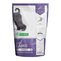 Пауч для дорослих собак з ягнятою Nature's Protection Sensitive Digestion, 100г