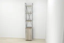 Етажерка 4/34 Ferrum-decor Серії Конект із тумбою 179x34x28 Сірий ДСП Сонома Трюфель (FRD-104481) - мініатюра 2