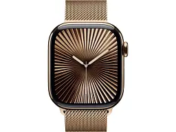 Смарт-годинник Apple Watch Series 10 GPS + Cellular 42mm Gold Titanium Case w. Gold Milanese Loop (MX083) - мініатюра 2
