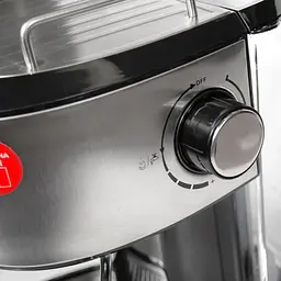 Кавоварка Holmer HCM-105 Silver, 850W, ріжкова, еспресо ріжкова, керування механічне, мелена кава, тиск 15 бар, об'єм 1.2 л - мініатюра 6