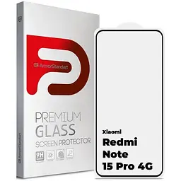 Скло захисне Armorstandart Edge Glue Curved Xiaomi Redmi Note 15 Pro 4G (ARM90804)