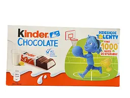 Молочний шоколад Kinder Chocolate з молочною начинкою 100 г (40084701)