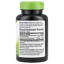 Холін Nature's Way Choline, 100 таблеток для підтримки мозку та пам'яті - мініатюра 2