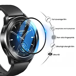 Захисна плівка VSKEY з рамкою для смартгодинника Xiaomi Watch S3 / S1 1 шт. - мініатюра 2