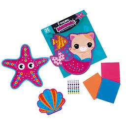Набір для творчості Vladi Toys з м’якою мозаїкою та стразами «Історія русалочки» (VT4511-21)