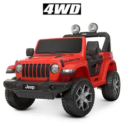 Джип дитячий 2.4G 4 мотори 35W акумулятор 12V10AH EVA шкіра червоний (M 4176EBLR-3)