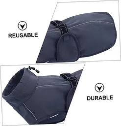 Світловідбивне тепле пальто для собак Derby DJ64 Grey 2XL - мініатюра 6