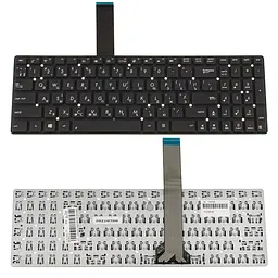Клавіатура для ноутбука ASUS (K55 K75A K75VD K75VJ K75VM U57) ukr чорний без фрему