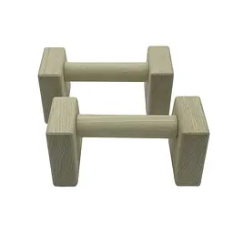 Паралетси, упори для віджимання дерев'яні Wood Gym Push Up NE-WD-20 з бука 20 см 2 шт - мініатюра 2