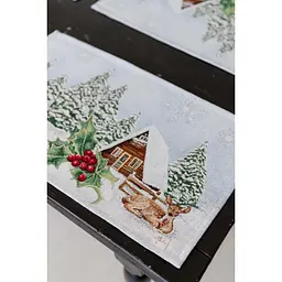 Серветка гобеленова Прованс Squirrel з люрексом 30 x 50 см (41799) - мініатюра 5