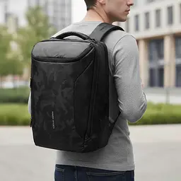Рюкзак міський для ноутбука 17.3" Mark Ryden 9031YSJ з USB портом великий 28л Camouflage Black (18664) - мініатюра 6