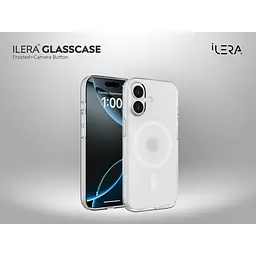 Чохол iLera GlassCase + Camera Button with MagSafe для Apple iPhone 17 Frosted (ILGlCFrCb17) [150405] - мініатюра 8