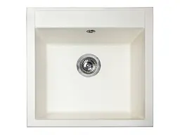 Кухонна мийка Miraggio BODRUM 510 white (0000006) Граніт, Врізна, Білий
