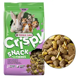 Додатковий корм Versele-Laga Crispy Snack Fibres Верселе-лага Снек Фібрес ласощі для гризунів 550 г