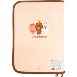 Папка факультативна пластикова Yes Line Friends А4 на блискавці з кишенею (492470) - мініатюра 6
