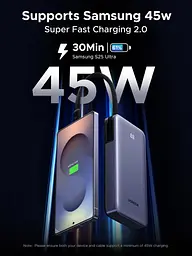 Павербанк UGREEN Nexode 20000 мА·год 45 Вт з вбудованим USB-C кабелем - мініатюра 5