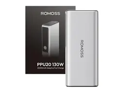 Зовнішній акумулятор (Power Bank) Romoss 20000mAh 130W Silver (PPU20) - мініатюра 2