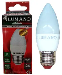 Лампа світлодіодна LED ДС 4W E27 4000K 360Lm TM LUMANO