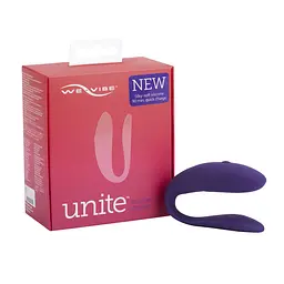 Недорогий вібратор для пар We-Vibe Unite Purple, однокнопковий пульт ДК - мініатюра 9