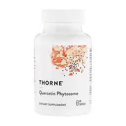 Трави Thorne Research Кверцетин фітосоми, Quercetin Phytosome, 60 капсул (THR-00435)