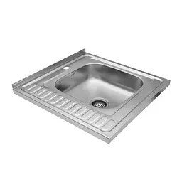 Кухонна мийка Kroner KRP Satin-6060R (0,6 мм) (CV022824) - мініатюра 2