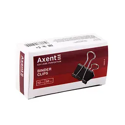 Біндер металевий Axent 32 мм, 12шт, black (4403-A) - мініатюра 2