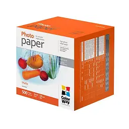 Фотопапір ColorWay матовий 220г/м2 10x15см 500 арк. (PM2205004R)