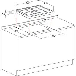 Комбінована варильна поверхня Electrolux KGM64311X [137722] - мініатюра 6