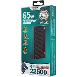 Павербанк Remax Hunyo II Series RPP-272 65 W 22500 mAh Чорний - мініатюра 3