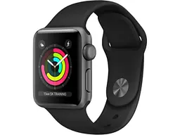 Смарт-годинник Apple Watch Series 3 GPS 42mm Space Gray with Black Sport Band (MTF32)