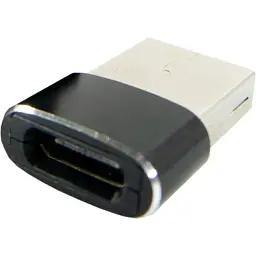 Перехідник Type-C (male) to USB (female) black Dengos (ADP-021) - мініатюра 1