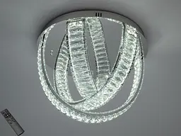 Розкішна стельова кришталева LED-люстра сферичної форми для зали Diasha 578/500CH, 100W, 5500 lm - мініатюра 2