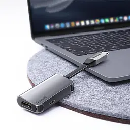 Hub адаптер Baseus mini High-Definition Smart Little Box Type-C to HDMI+Type-C PD - мініатюра 2