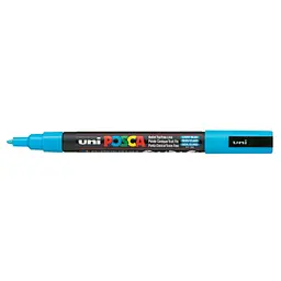 Маркер UNI Posca, 0.9-1.3мм, Блакитний (PC-3M.L.Blue)