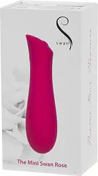 Мінівібратор The Mini Swan Rose з плавним збільшенням інтенсивності вібрації, силікон - мініатюра 12