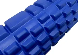 Масажний ролик EasyFit Grid Roller 33 см v.1.1 Синій - мініатюра 3