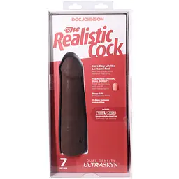 Фалоімітатор Doc Johnson The Realistic Cock ULTRASKYN 7 Inch, 17.1 см - мініатюра 10