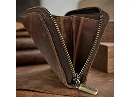 Портмоне Arno з натуральної шкіри crazy horse 2250 Коньячне 18,5x10,5x2,5 см TONY PEROTTI acs0032462 - мініатюра 8