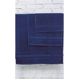 Набір банних рушників №5003 SoftNess Darkblue, 3 шт. (2200003182637) - мініатюра 2