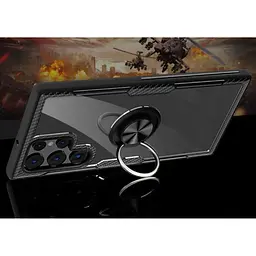 Чохол Primolux Ring Magnetic Stand для Samsung Galaxy S23 Ultra (SMG918) Black - мініатюра 2