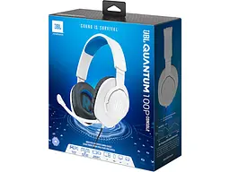 Навушники з мікрофоном JBL Quantum 100P Console White (jblQ100PWHTBLU) - мініатюра 10