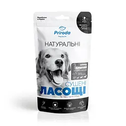 Натуральне сушене Ласощі Priroda для собак Шлунок качиний сушений слайсами 100 г - мініатюра 5
