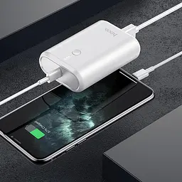 Зовнішня батарея Hoco Q3 Mayflower power bank 10000mAh біла - мініатюра 3