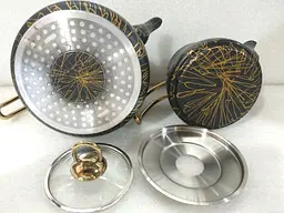 Двоярусний чайник O.M.S. Collection 8204-M Gold (0,8/1,8 л.) - мініатюра 8